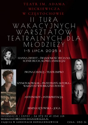 II tura warsztatów teatralnych dla młodzieży