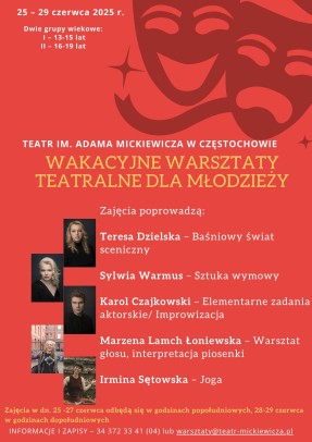 Warsztaty teatralne dla młodzieży