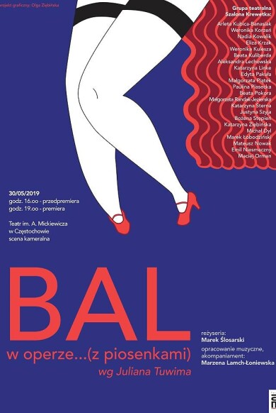 plakat Bal w operze z piosenkami - finał warsztatów