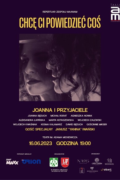 plakat Koncert „Chcę Ci powiedzieć coś…”