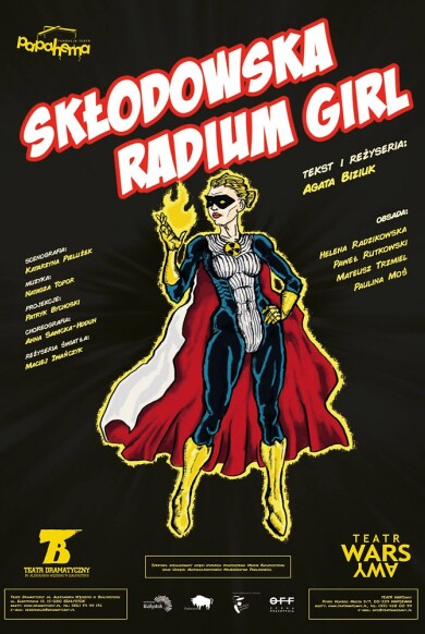plakat Skłodowska. Radium Girl